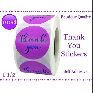 100 ~1.5” Thank You Boutique Stickers 🌟🆕🌟 2 Rolls For $16 (Bundle & Save)